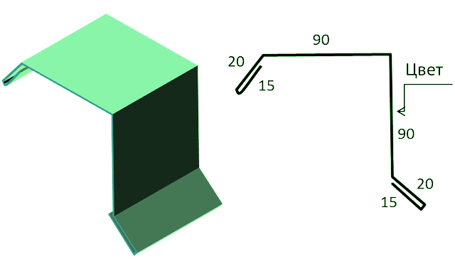 Торцевая планка для кровли - фото №2