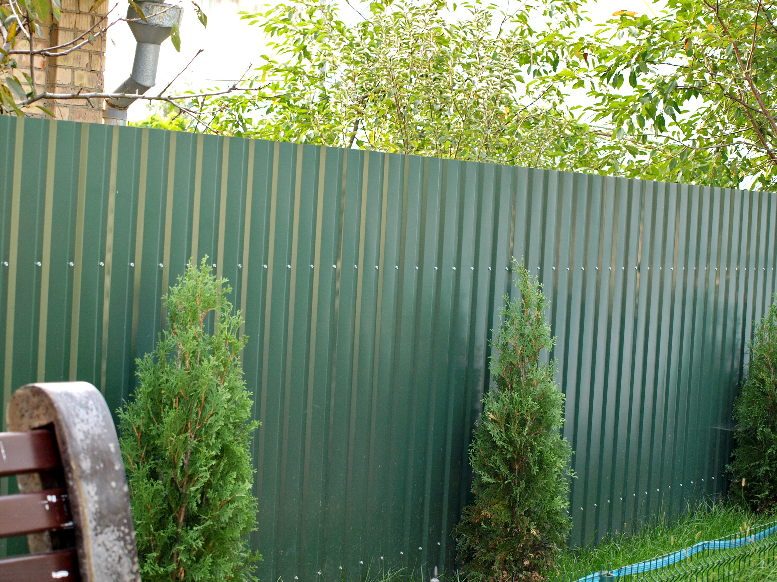 забор из профнастила ПС14