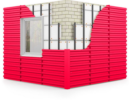 монтаж стінового профлиста