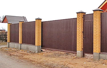 профнастил паркан